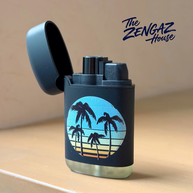 Bật Lửa Khò ZENGAZ Mega Jet ZL3 –  Palm Tree