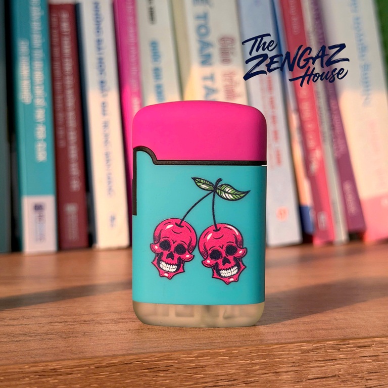Bật Lửa Khò ZENGAZ Mega Jet ZL3 – Skull Cherry
