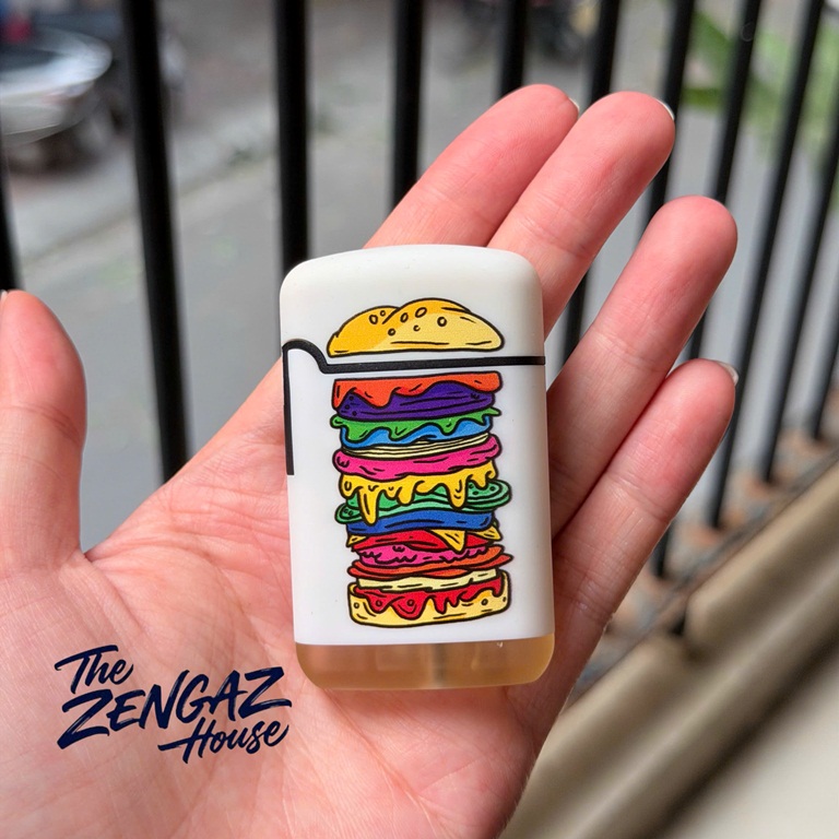 Bật Lửa Khò ZENGAZ Mega Jet ZL3 –  Colorfull Burger