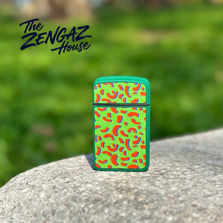 Bật Lửa Khò ZENGAZ Royal Jet ZL12 – Green Leopard
