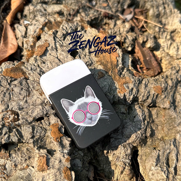 Bật Lửa Khò ZENGAZ Royal Jet ZL12 – Hypno Cat
